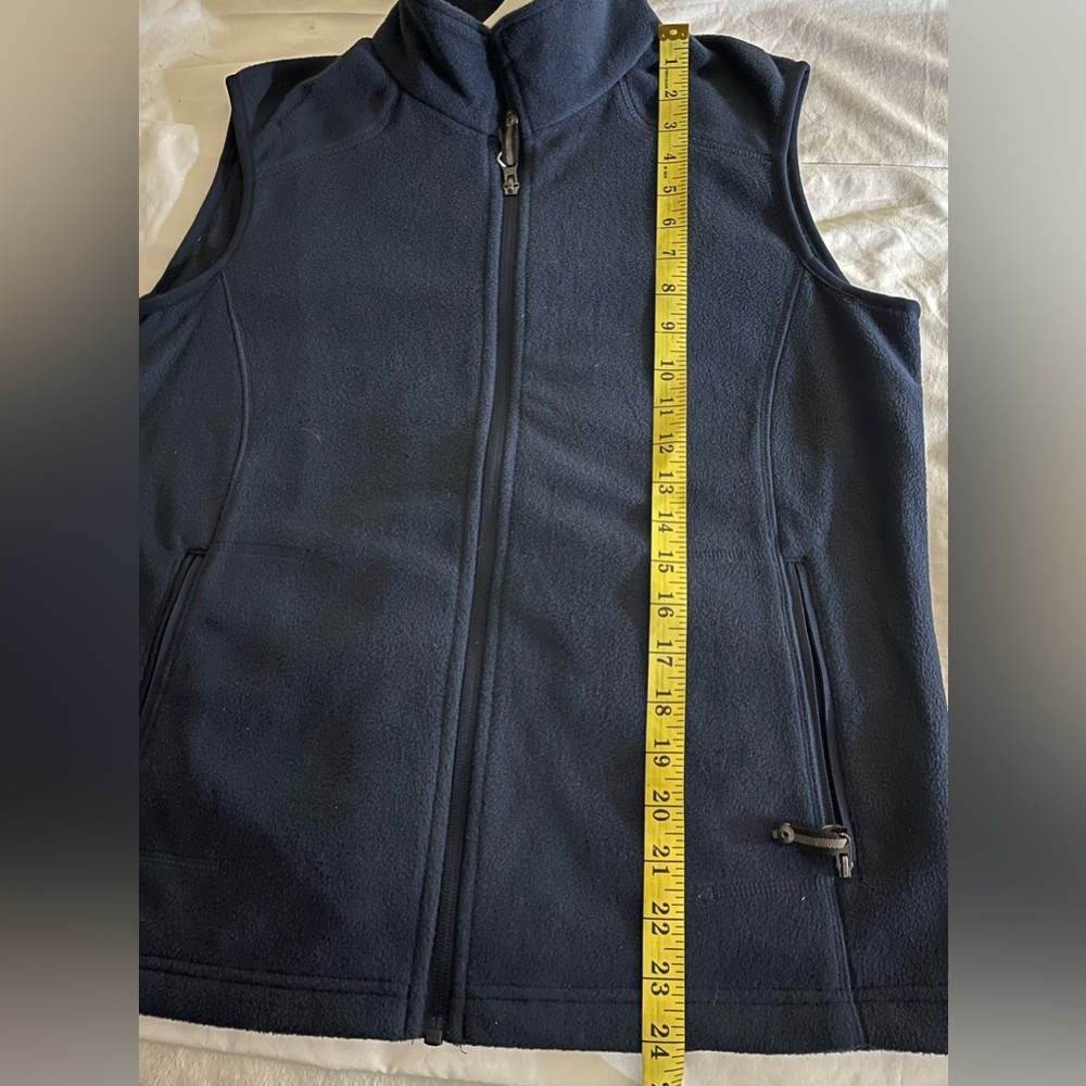 North End  Women’s‎ Anti-Pill Hollow Yarn Fleece Vest  Blue  Sz S/P - Picture 9 of 9